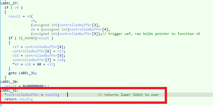 TUISPIDLLCallback write results to RPC Input Buffer